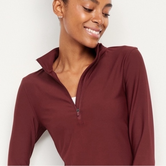 Old navy active power soft size small petite long sleeve maroon dress - Picture 4 of 4